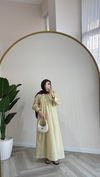 Lunera Pamuklu Elbise | Butter Yellow