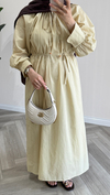 Lunera Pamuklu Elbise | Butter Yellow