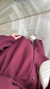 Mirya Basic Keten Takım | Bordo