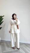 Mirya Basic Keten Takım | Ekru