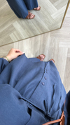 Mirya Basic Keten Takım | Lacivert
