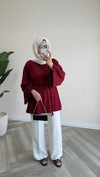 Modal Oversize Tunik | Bordo