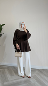 Modal Oversize Tunik | Kahverengi
