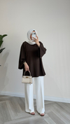 Modal Oversize Tunik | Kahverengi