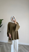 Modal Oversize Tunik | Yağ Yeşili