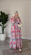 Monisa Elbise Pembe