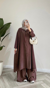 Oversize Kalıp Tensel Takım | Kahverengi