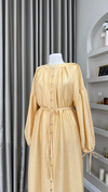 Oversize Royal Elbise | Butter Yellow