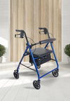 Sdm 9146L  4 Tekerlekli Katlanılabilir Walker Mavi-Bordo
