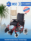 COMFORT PLUS ESCAPE LX BORDO RENK AKÜLÜ TEKERLEKLİ SANDALYE
