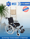 NEW STRONG HAFİF MANUEL TEKERLEKLİ SANDALYE ALÜMİNYUM 50 CM 