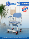 POYLİN P610 ALÜMİNYUM BANYO TUVALET SANDALYESİ