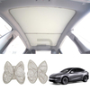 Model Y 2025 Juniper Kolay Sökülüp Takılabilir  Katlanır Güneşlik (Bej Renk)