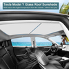 Tesla Model Y Kolay Sökülüp Takılabilir  Katlanır Güneşlik (Bej Renk)