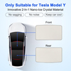 Tesla Model Y Kolay Sökülüp Takılabilir  Katlanır Güneşlik (Bej Renk)