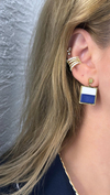 Baget Ve Zirkon Taş Dört Sıra Kıkırdak Küpesi (Earcuff)
