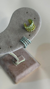 Baget Ve Zirkon Taş Dört Sıra Kıkırdak Küpesi (Earcuff)