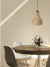 23 Cm X 27 Cm X 87 Rustik Jüt Halatlı Sarkıt Lamba Avize Keten Ip Başlık Küre Top Sarkıt Avize Huni