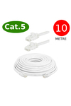 Cat5 Network Uyumlu Ethernet Internet Kablosu Rj45 - Rj45 10 Metre Patch Kablo