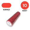 Izole Bant Elektrik Bandı Kırmızı 10 Adet