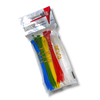 Tek-İş Plastik Kablo Bağı Klipsi Cırt Kelepçe Karışık Renk Set 140 mm 5 Renk X 20 Toplam 100 Adet