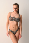 AMARELLEDesteksizCapetown Leopar Desenli Bralet Çıkarılabilir Pedli Bikini Üst