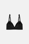 AMARELLEDesteksizSienna Siyah Comfort Bra Büyük Beden Toparlayıcı Sütyen- Balensiz, Dolgusuz, Kalın Askılı