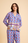 AMARELLEPijama TakımıLiberty Mor Liberty Masculine Pyjama Set