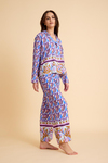AMARELLEPijama TakımıLiberty Mor Liberty Masculine Pyjama Set