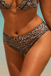 Capetown Leopar Desenli Biyeli Toparlayıcı Bikini Altı