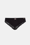 Luna Siyah Dantelli Slip Külot