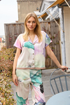 Paradise Çiçek Desenli Ultra Hafif  Viskon İpeksi Pijama Set
