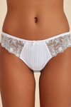 Paris Ekru Dantelli Slip Külot