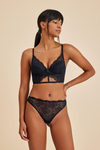 Roma Siyah Dantelli Slip Külot