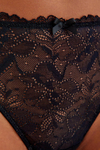 Roma Siyah Dantelli Slip Külot