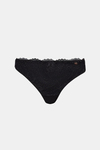 Roma Siyah Dantelli Slip Külot