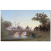 A Camel Train Crossing a River by Charles Theodore Frere as Fine Art Print