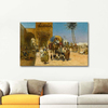 A Caravan Outside Of A Mosque by Ferencz Franz Eisenhut as Art Print