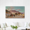 A Desert Caravan by Eugene Alexis Girardet as Fine Art Print