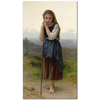 A Little Shepherdess by William Adolphe Bouguereau