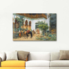 Frederick Arthur Bridgman Kuzey Afrika'da Ev Avlusu Kanvas Tablo