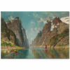 A Norwegian Fjord by Adelsteen Normann as Art Print