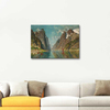 A Norwegian Fjord by Adelsteen Normann as Art Print
