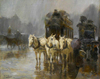 A Rainy Day Paris by Ulpiano Checa y Sanz