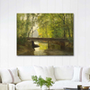 A River Running Through a Forest by Anders Andersen-Lundby as Art Print