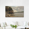 A Rocky Outcrop by a Lake Norway by Francis Danby as Art Print