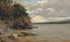 A Rocky Outcrop by a Lake Norway by Francis Danby