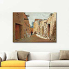 A Street in El Kantara Algeria by Eugene Alexis Girardet as Fine Art Print