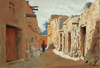 A Street in El Kantara Algeria by Eugene Alexis Girardet