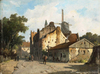 Adrianus Eversen Hollanda'da Bir Sokak Kanvas Tablo